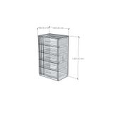  HAPPY FURNITURE , Tủ lưu trữ 5 ngăn kéo - JOVIE , THK_151 , 65cm x 45cm x 110cm 