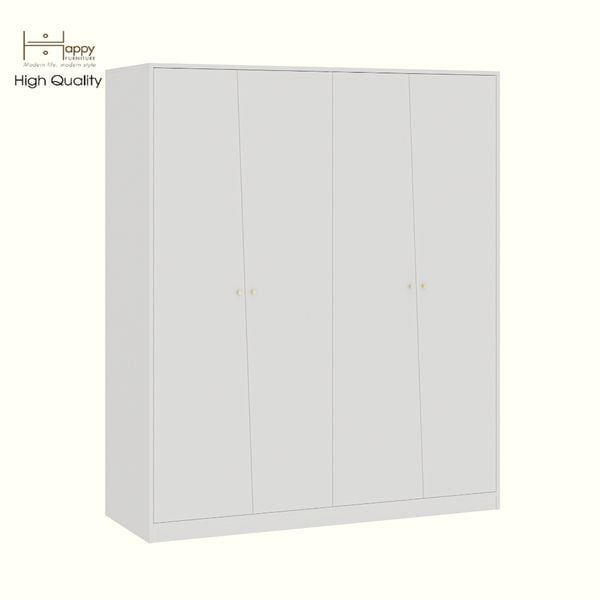  HAPPY FURNITURE , Tủ quần áo 4 cửa mở - DALEY ,TCM_281 , 160cm x 58cm x 190cm DxRxC 