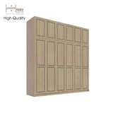  HAPPY FURNITURE , Tủ quần áo cửa mở 2m4x2m4 - ELEGANT , TCM_085 , 240cm x 54cm x 240cm 