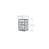  HAPPY FURNITURE , ZACY - Tủ lưu trữ 4 ngăn kéo , THK_215 , 55cm x 45cm x 82cm DxRxC, Sản phẩm phổ thông 