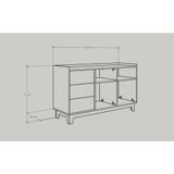  HAPPY FURNITURE , Tủ đựng đồ 7 ngăn - KINA , THK_075 , 124cm x 40cm x 72cm 