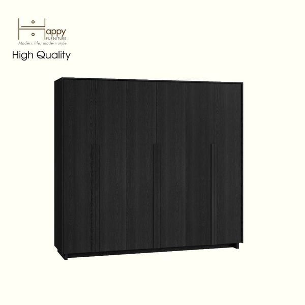  HAPPY FURNITURE , Tủ quần áo 6 cánh mở - MAVIS , TCM_161 , 240cm x 59cm x 220cm 