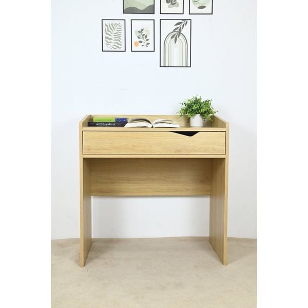  HAPPY FURNITURE , Bàn trang điểm 1 ngăn kéo - WINNI , BAN_077 , 80cm x 45cm x 83cm 