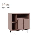  HAPPY FURNITURE , Tủ lưu trữ 2 cửa mở chân sắt - SWEETY , TCM_059 , 78cm x 40cm x 78cm 