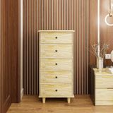  HAPPY FURNITURE , Gỗ tự nhiên , Tủ lưu trữ 5 ngăn kéo - FARAH , THK_180 , 55cm x 45cm x 110cm 