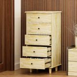  HAPPY FURNITURE , Gỗ tự nhiên , Tủ lưu trữ 5 ngăn kéo - FARAH , THK_180 , 55cm x 45cm x 110cm 