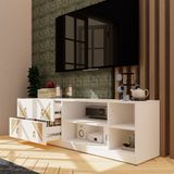  HAPPY FURNITURE , Kệ TV 2 ngăn kéo - CHARIS , KTV_030 , 160cm x 40cm x 50cm 