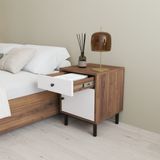  HAPPY FURNITURE , Táp đầu giường 1 cửa mở - LIVIK, TLT_053 , 40cm x 40cm x 52cm DxRxC 