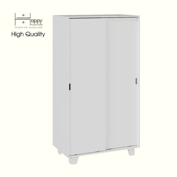  HAPPY FURNITURE , ALVA - Tủ quần áo 2 cửa lùa, TCL_041 , 100cm x 54cm x 180cm DxRxC 