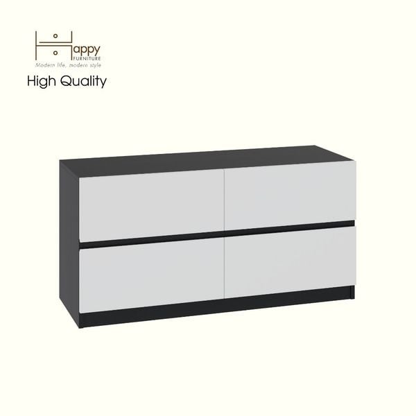  HAPPY FURNITURE , Tủ lưu trữ 4 ngăn kéo - KALA, THK_290, 110cm x 40cm x 55cm DxRxC 