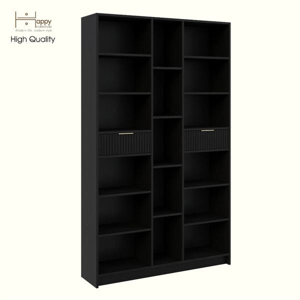  HAPPY FURNITURE , Kệ lưu trữ 2 ngăn kéo - NAMI, KSA_073 , 120cm x 30cm x 200cm DxRxC 