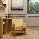  HAPPY FURNITURE , Gỗ tự nhiên , Ghế gỗ Plywood - SANARI , GHE_010 , 62cm x 61cm x 74cm DxRxC 