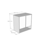  HAPPY FURNITURE , Tủ đựng đồ 2 cánh mở - SCANDINA , TCM_095 , 80cm x 45cm x 80cm 