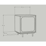  HAPPY FURNITURE , Táp đầu giường 1 cửa mở chân sắt - SWEETY , TCM_058 , 48cm x 40cm x 58cm 