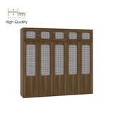  HAPPY FURNITURE , Tủ quần áo 2m4x2m2 cánh mây - MEYDAN , TCM_052 , 240cm x 58cm x 220cm 