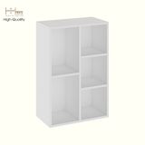  HAPPY FURNITURE , Kệ sách 5 ngăn - CATY , KSA_089, 52cm x 28cm x 77cm DxRxC 