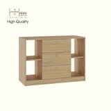  HAPPY FURNITURE , Tủ lưu trữ 3 ngăn kéo - MERI , THK_296 , 100cm x 40cm x 70cm DxRxC 