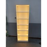  HAPPY FURNITURE , kệ sách 6 tầng tích hợp đèn LED - CATY , KSA_002_LED , 60cm x 28cm x 189cm 
