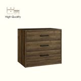  HAPPY FURNITURE , HEINEE - Táp đầu giường 3 ngăn kéo, THK_231 , 60cm x 40cm x 54cm DxRxC, sản phẩm phổ thông 