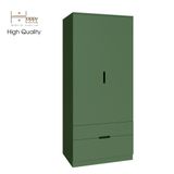  HAPPY FURNITURE , Tủ quần áo 2 cánh mở 2 ngăn kéo - MOLLY , TCM_107 , 76cm x 54cm x 176cm 