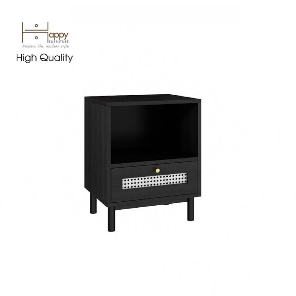  HAPPY FURNITURE , Tủ đựng đồ 1 ngăn kéo chân sắt - ROTAN , THK_127 , 46cm x 40cm x 58cm 
