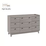  HAPPY FURNITURE , Tủ đựng đồ 9 ngăn kéo - KINA , THK_072 , 140cm x 45cm x 84cm 