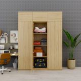  HAPPY FURNITURE , Tủ quần áo 3 cửa mở 1m8x2m4 - SCANDINA , TCM_090 , 180cm x 57cm x 241cm 