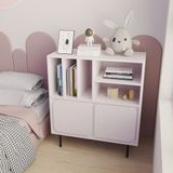  HAPPY FURNITURE , Tủ lưu trữ nhiều ngăn chân sắt - SWEETY , TCM_060 , 86cm x 40cm x 95cm 