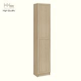  HAPPY FURNITURE , Kệ sách 6 tầng 1 cửa mở - CATY , KSA_053 , 40cm x 30cm x 202cm 