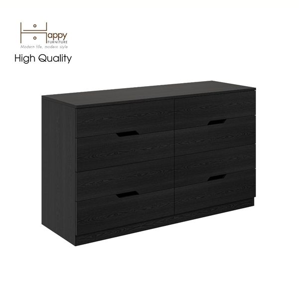  HAPPY FURNITURE , Tủ đựng đồ - 8 ngăn kéo - DASH , THK_053 , 132cm x 46cm x 78cm 
