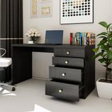  HAPPY FURNITURE , Bàn làm việc 4 ngăn kéo - JOVIE , BAN_083 , 140cm x 59cm x 75cm 