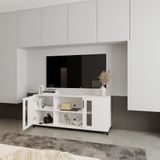  HAPPY FURNITURE , Tủ lưu trữ 2 cửa mở chân sắt - LOUIS , TCM_032 , 150cm x 40cm x 66cm 