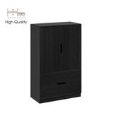  HAPPY FURNITURE , Tủ đựng đồ 2 ngăn kéo - DASH , TCM_027 , 70cm x 35cm x 112cm 