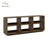  HAPPY FURNITURE , Kệ sách 2x3 - ZANE , KSA_034 , 160cm x 32cm x 62cm 
