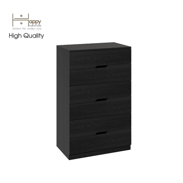  HAPPY FURNITURE , Tủ đựng đồ 6 ngăn kéo - DASH , THK_054 , 76cm x 46cm x 120cm 