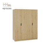  HAPPY FURNITURE , Tủ quần áo 4 cửa mở 4 ngăn kéo - DASH , TCM_023 , 140cm x 58cm x 180cm 