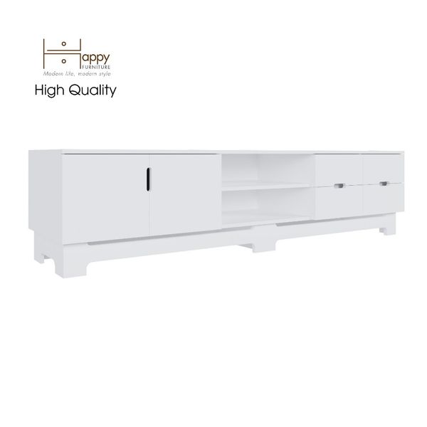  HAPPY FURNITURE , Kệ TV 4 ngăn kéo - MOLLY , KTV_025 , 220cm x 40cm x 50cm 