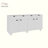  HAPPY FURNITURE , ALVA - Tủ lưu trữ 4 cửa mở 4 ngăn kéo , TCM_214 , 180cm x 40cm x 86cm DxRxC 
