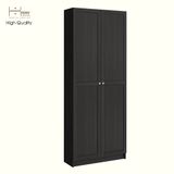  HAPPY FURNITURE , Kệ sách 6 tầng 2 cửa mở - CATY , KSA_058 , 80cm x 30cm x 202cm 