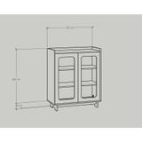  HAPPY FURNITURE , Tủ giày 2 cánh mở - MEYDAN , TCM_056 , 85cm x 34cm x 100cm 