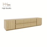  HAPPY FURNITURE , Kệ Tivi nhiều ngăn - MACRO, KTV_002 , 220cm x 40cm x 46cm 