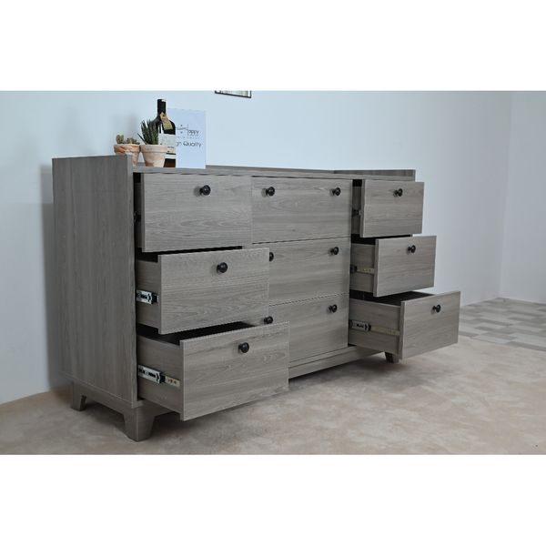  HAPPY FURNITURE , Tủ đựng đồ 9 ngăn kéo - KINA , THK_072 , 140cm x 45cm x 84cm 