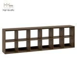  HAPPY FURNITURE , Kệ sách 2x6 - ZANE , KSA_039 , 200cm x 28cm x 60cm 