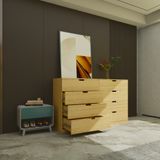  HAPPY FURNITURE , Tủ đựng đồ 8 ngăn kéo - SCANDINA , THK_097 , 160cm x 47cm x 98cm 