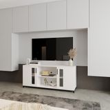  HAPPY FURNITURE , Tủ lưu trữ 2 cửa mở chân sắt - LOUIS , TCM_032 , 150cm x 40cm x 66cm 
