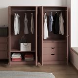  HAPPY FURNITURE , Tủ quần áo 4 cửa mở - SWEETY , TCM_066 , 180cm x 56cm x 176cm 