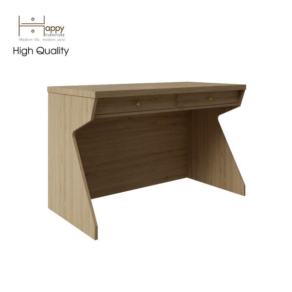  HAPPY FURNITURE , Bàn làm việc 2 ngăn kéo - HELI , BAN_056 , 120cm x 60cm x 75cm 