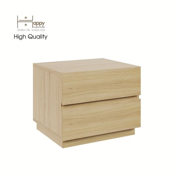  HAPPY FURNITURE , Táp đầu giường 2 ngăn - MACRO , THK_040 , 50cm x 42cm x 40cm 