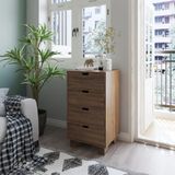  HAPPY FURNITURE , ALVA - Tủ lưu trữ 4 ngăn kéo , THK_228 , 50cm x 45cm x 90cm DxRxC 