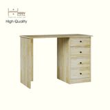  HAPPY FURNITURE , Gỗ tự nhiên , Bàn trang điểm 4 ngăn kéo - FARAH , BAN_098 , 110x45x75cm 